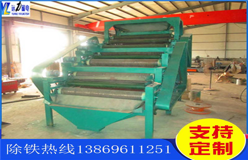 磁選機(jī)，磁輥磁選機(jī)，旱地磁選機(jī)磁輥轉(zhuǎn)到前端位置時快速的解決！