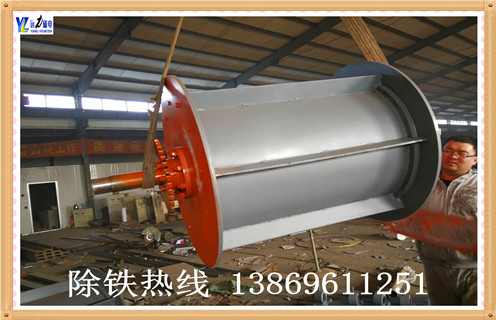 永磁滾筒磁選機，安徽永磁滾筒磁選機_安徽永磁滾筒磁選機結(jié)構(gòu)圖多少錢一臺，安徽永磁滾筒磁選機磁塊安裝內(nèi)部結(jié)構(gòu)圖